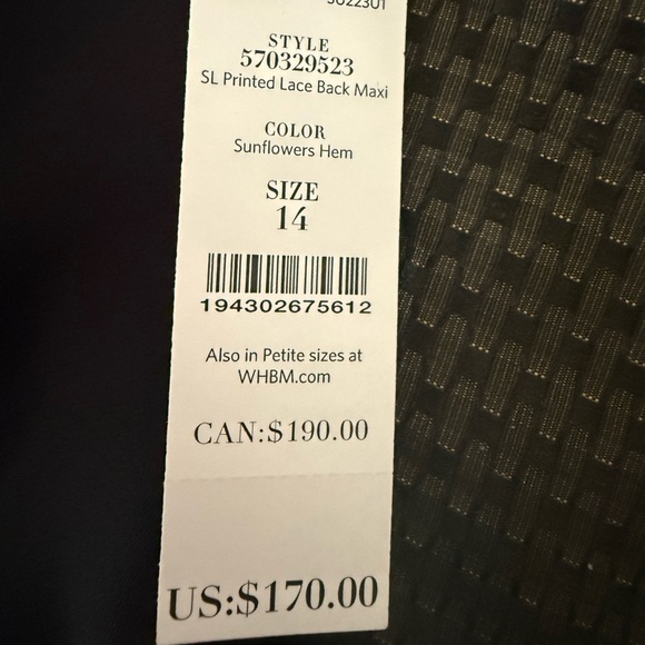 WHBM Absolutely stunning Black and White Floral Dress New - Picture 12 of 14